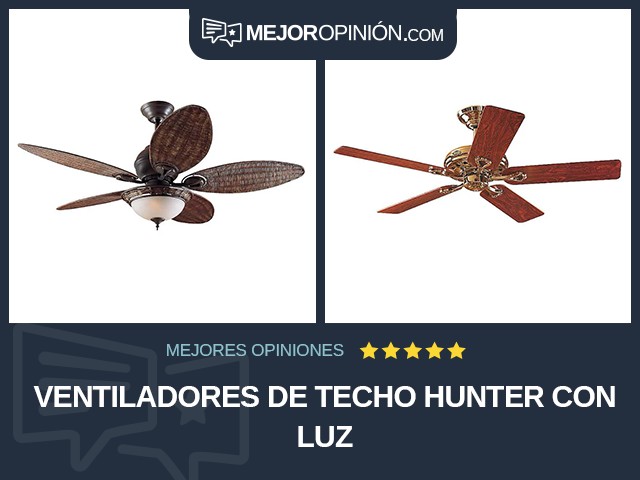 Ventiladores de techo Hunter Con luz