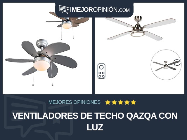 Ventiladores de techo QAZQA Con luz