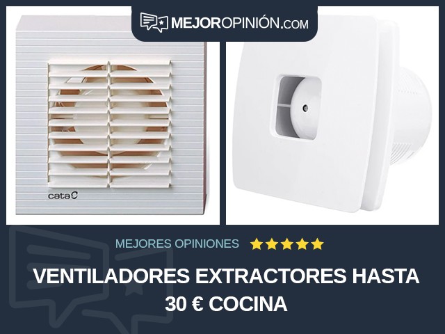 Ventiladores extractores Hasta 30 € Cocina