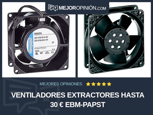 Ventiladores extractores Hasta 30 € ebm-papst