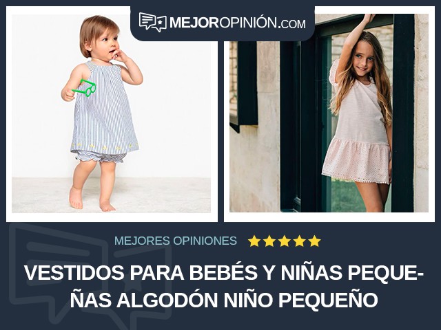 Vestidos para bebés y niñas pequeñas Algodón Niño pequeño