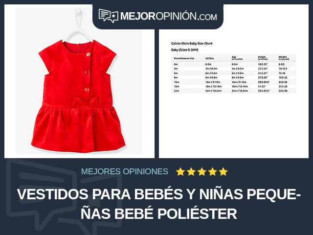 Vestidos para bebés y niñas pequeñas Bebé Poliéster