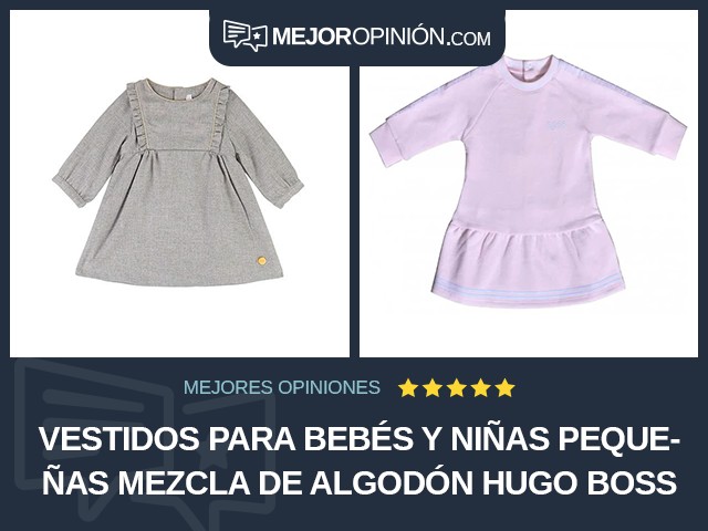 Vestidos para bebés y niñas pequeñas Mezcla de algodón HUGO BOSS