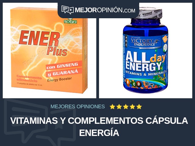 Vitaminas y complementos Cápsula Energía