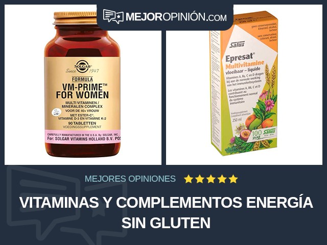 Vitaminas y complementos Energía Sin gluten