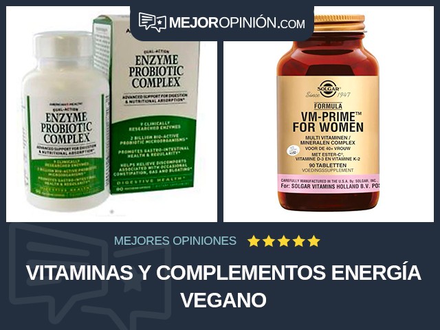 Vitaminas y complementos Energía Vegano