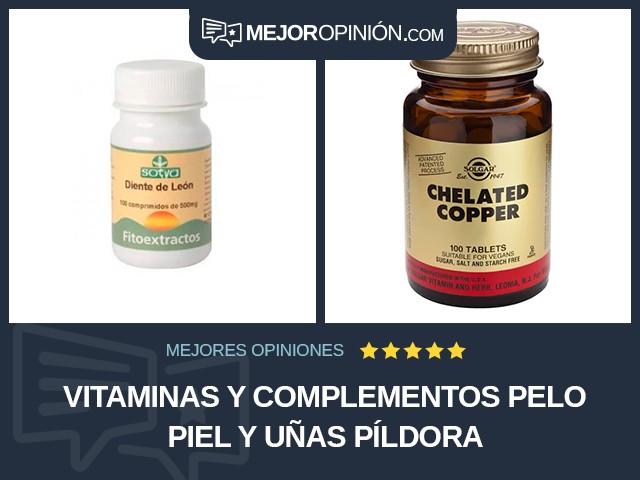 Vitaminas y complementos Pelo piel y uñas Píldora