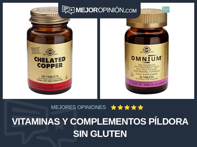 Vitaminas y complementos Píldora Sin gluten