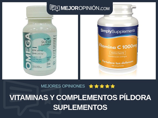 Vitaminas y complementos Píldora Suplementos