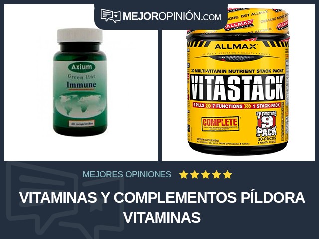 Vitaminas y complementos Píldora Vitaminas