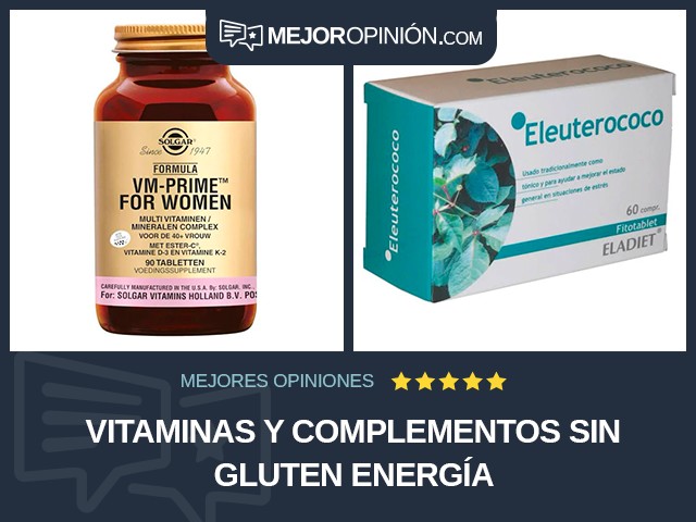 Vitaminas y complementos Sin gluten Energía