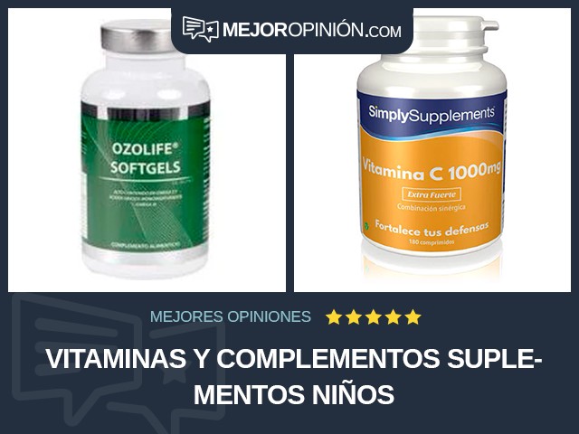 Vitaminas y complementos Suplementos Niños