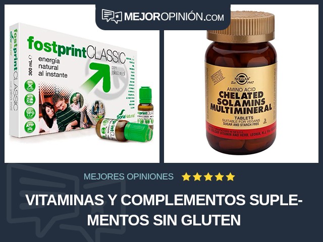 Vitaminas y complementos Suplementos Sin gluten