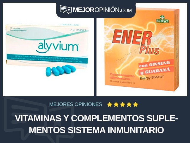 Vitaminas y complementos Suplementos Sistema inmunitario