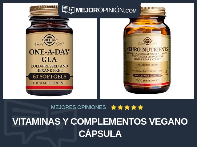 Vitaminas y complementos Vegano Cápsula