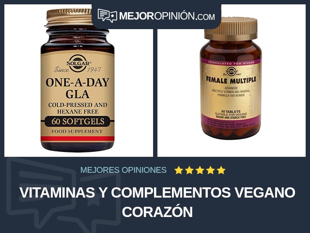 Vitaminas y complementos Vegano Corazón