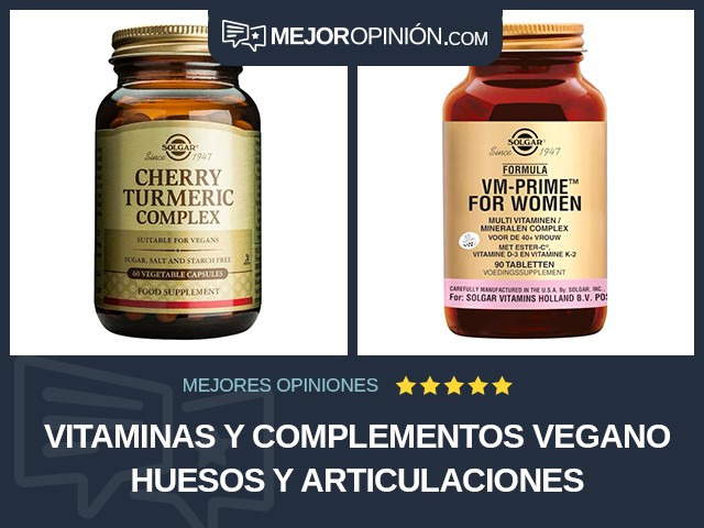 Vitaminas y complementos Vegano Huesos y articulaciones