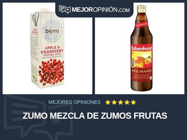 Zumo Mezcla de zumos Frutas