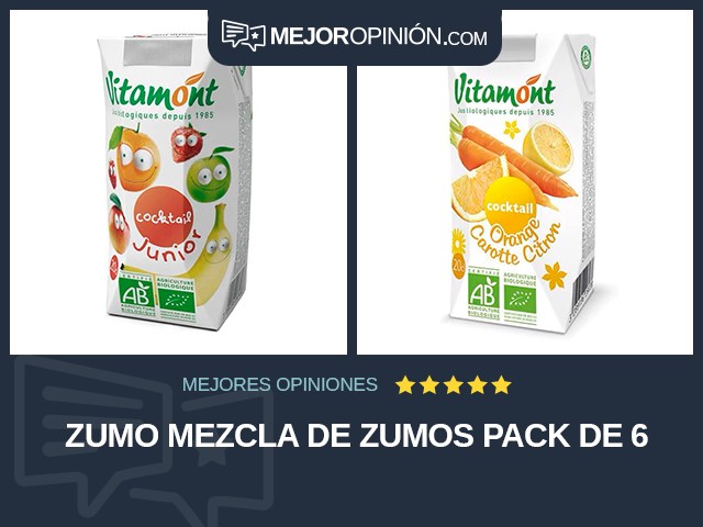 Zumo Mezcla de zumos Pack de 6